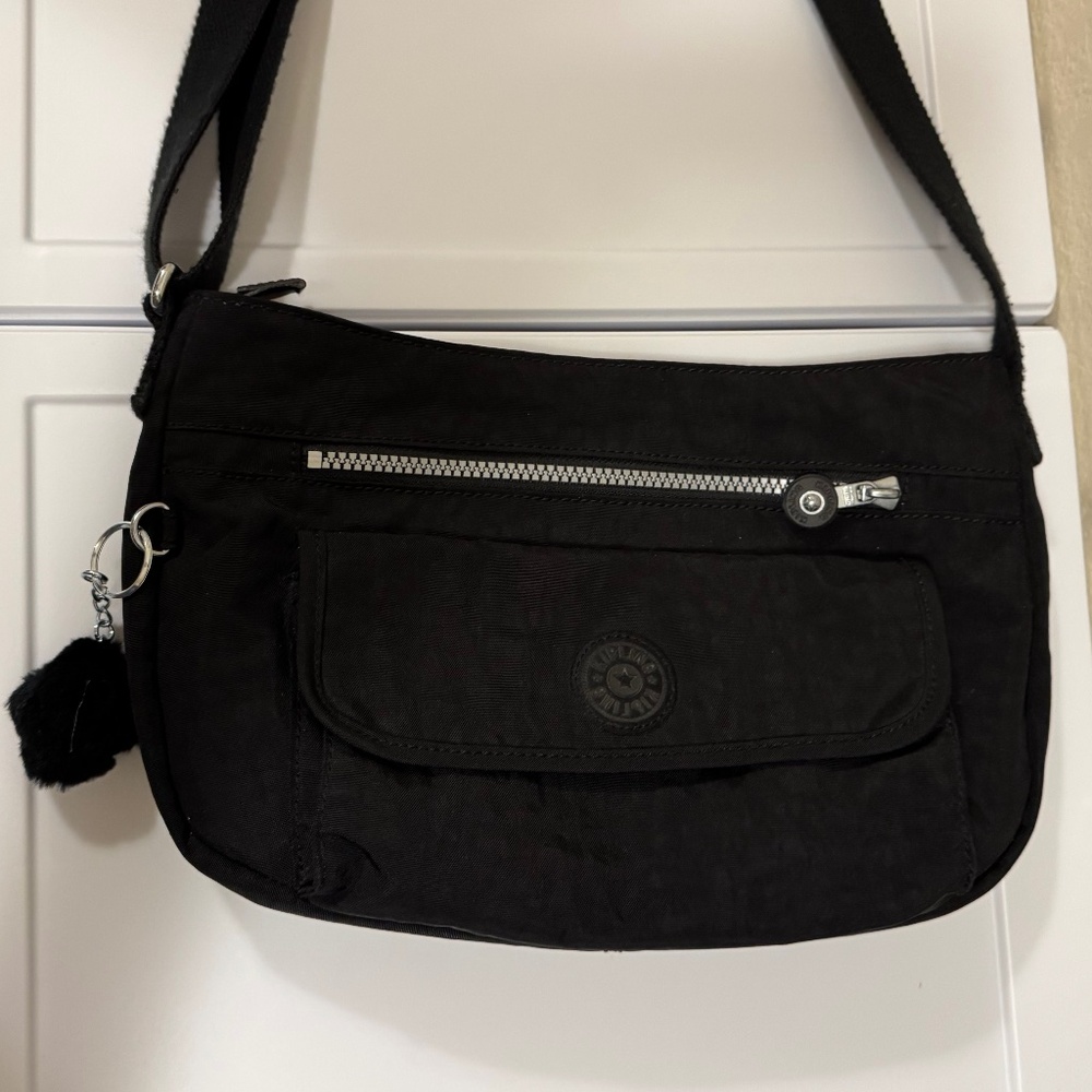 Kipling Black Medium Size Crossbody Bag